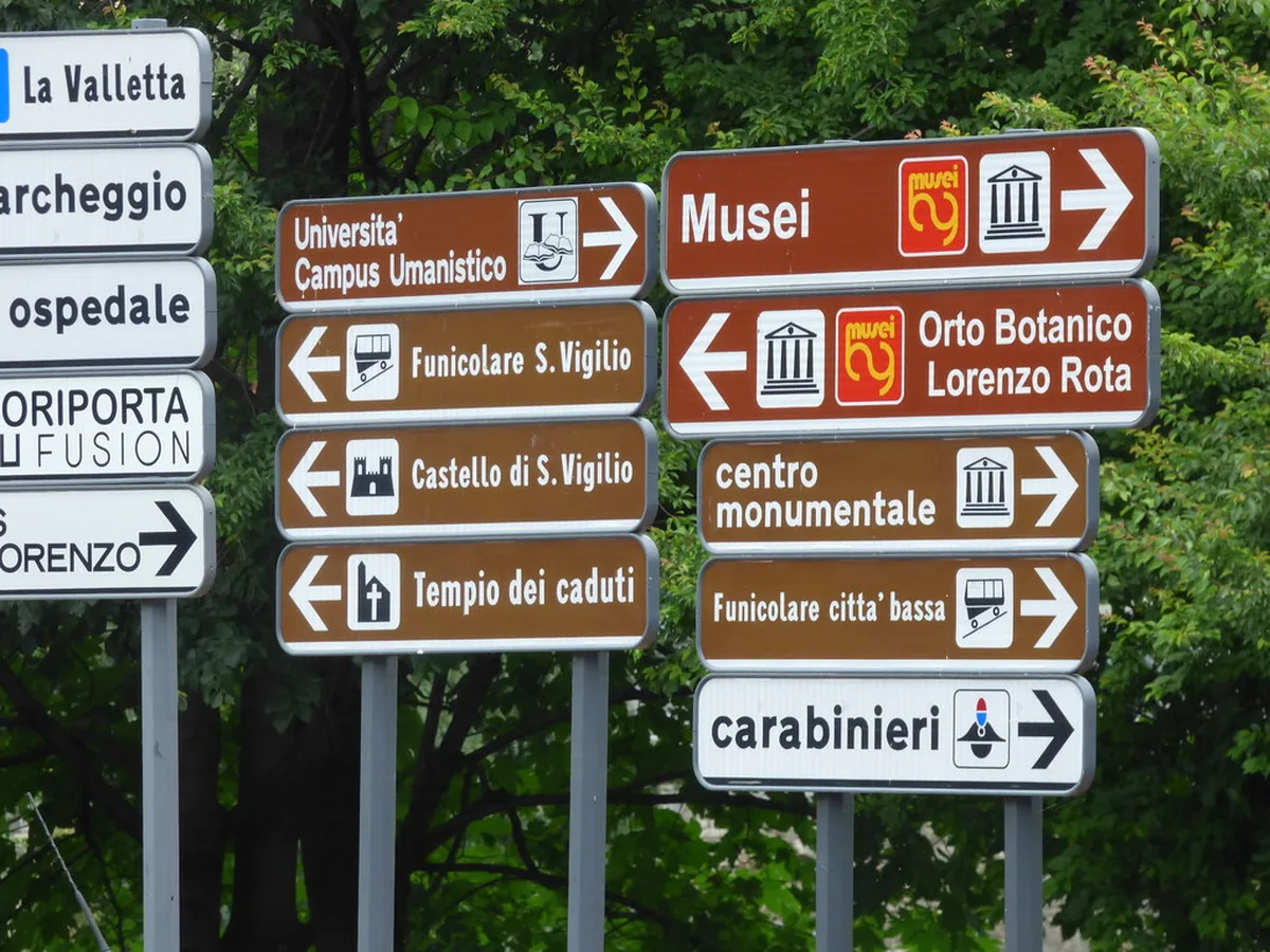 The Funicolare Bergamo BassaCittà Alta Lower City to Upper City in Bergamo